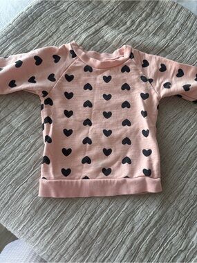Amazon Pink Heart Print Sweatshirt